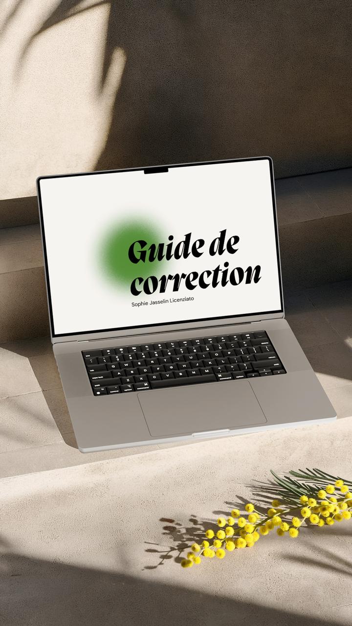 guide de correction Sophie Jasselin Licenziato